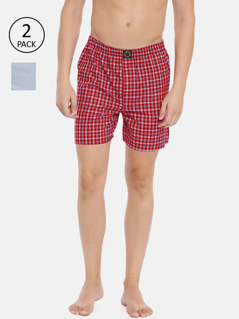 

Joven Men Pack of 2 Boxers JB2N088, Red