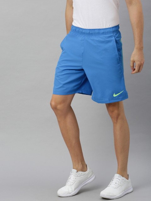 

Nike Men Blue Printed Regular Fit AS M NK FLEX Dri-Fit Training & Gym Sports Shorts