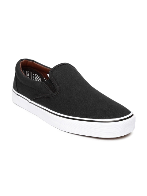 

Kook N Keech Men Black Slip-Ons