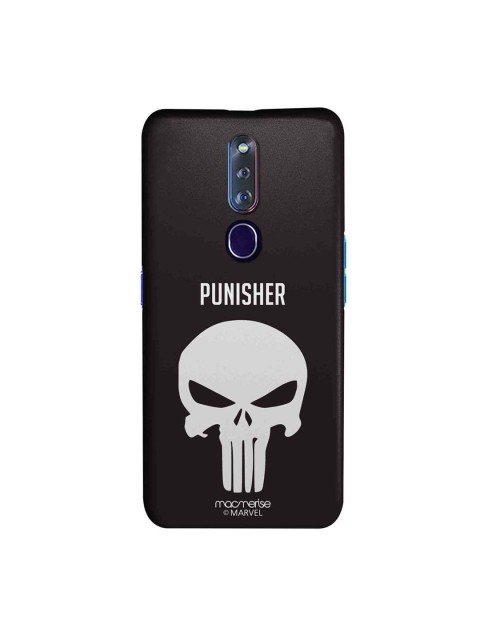

macmerise Black & Off-White Marvel Comics Punisher Symbol Sublime Oppo F11 Pro Mobile Case