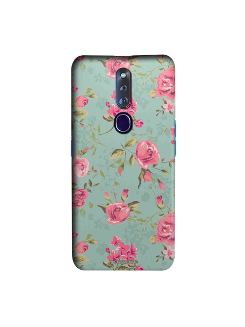 

macmerise Teal Green & Pink Flowers Sublime Oppo F11 Pro Mobile Case