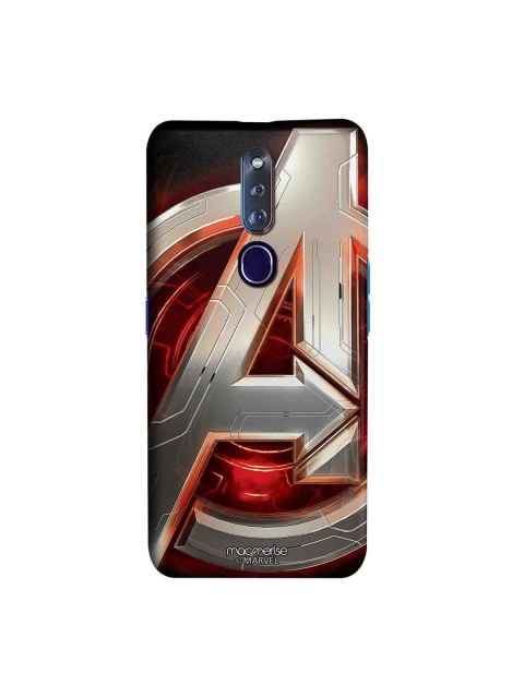 

macmerise Silver-Toned & Red Avengers Version 2 Sublime Oppo F11 Pro Mobile Case