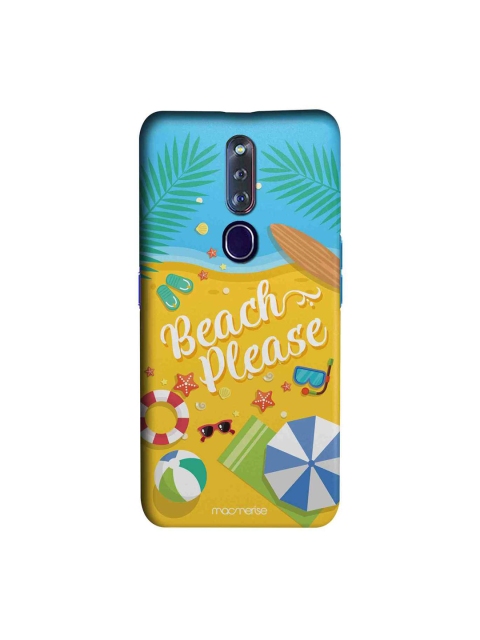 

macmerise Yellow & Blue Macmerise Illustrations Beach Please Pro Oppo F11 Pro Case