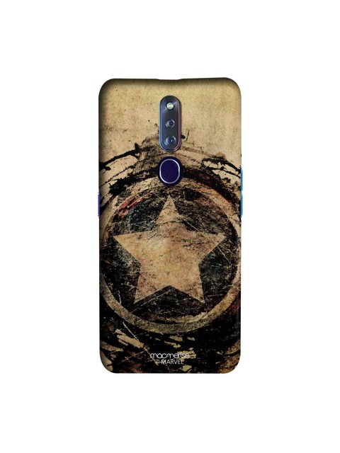 

macmerise Black & Brown Marvel Comics Symbolic Captain Shield Oppo F11 Pro Case