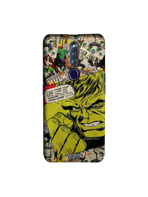 

macmerise Green & Black Marvel Comic Hulk Oppo F11 Pro Case