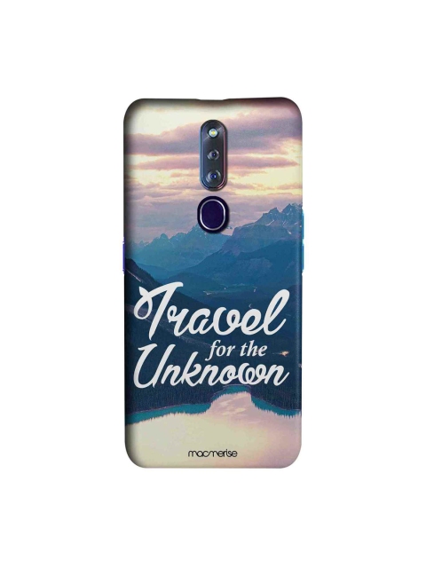 

macmerise Blue & White Travel For The Unknown Oppo F11 Pro Case