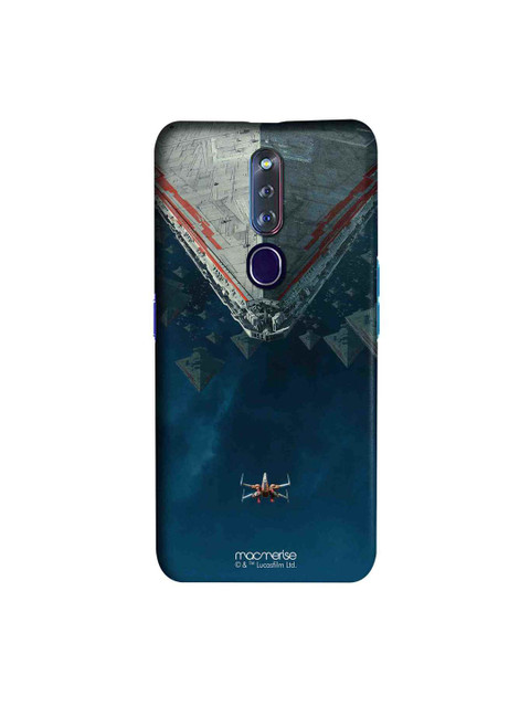 

macmerise Navy Blue & Grey Poe's XWing Fighter Star Wars Print Oppo F11 Pro Case