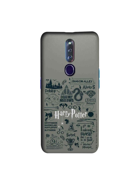 

macmerise Grey & Green Harry Potter Infographic Sublime Oppo F11 Pro Back Cover