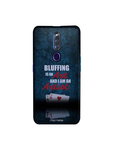 

macmerise Blue & White Art of Bluffing Sublime Oppo F11 Pro Back Case
