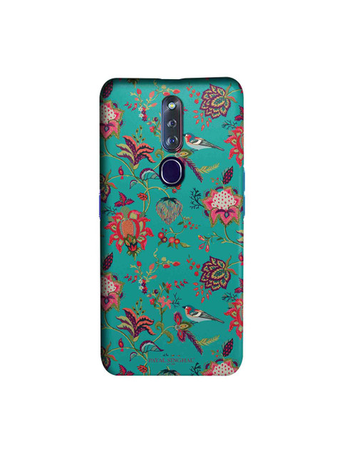 

macmerise Teal Green & Pink Payal Singhal Chidiya Oppo F11 Pro Back Case