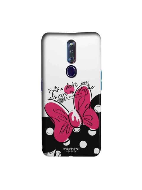 

macmerise White & Black Disney Polka Minnie Sublime Oppo F11 Pro Back Case
