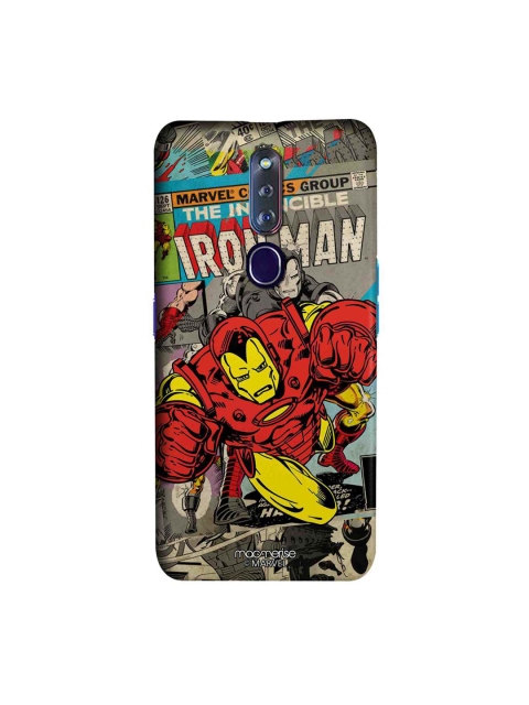 

macmerise Red & Blue Comic Ironman Marvel Comics Sublime Oppo F11 Pro Case