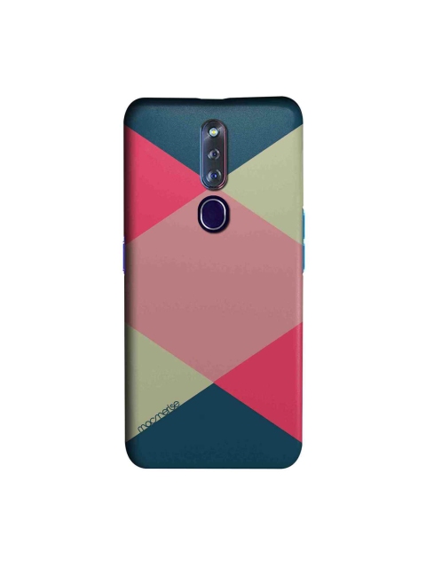 

macmerise Pink & Teal Blue Criss Cross Sublime Oppo F11 Pro Back Case