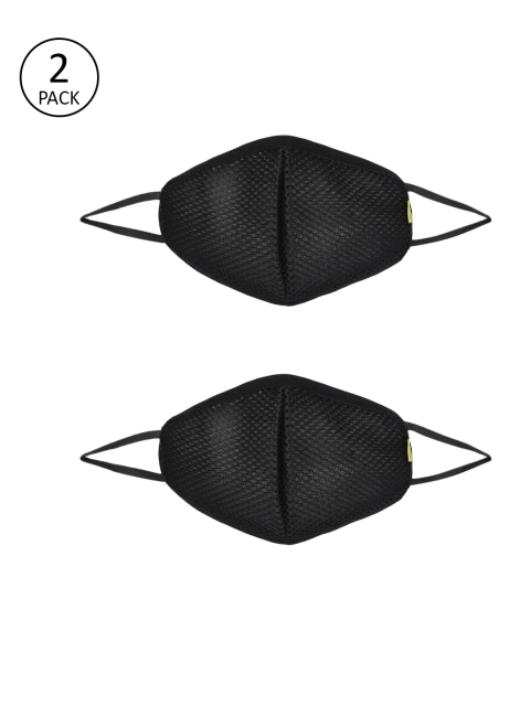 

Nova Unisex Pack of 2 Reusable 3-Layer Protective Outdoor Mask, Black