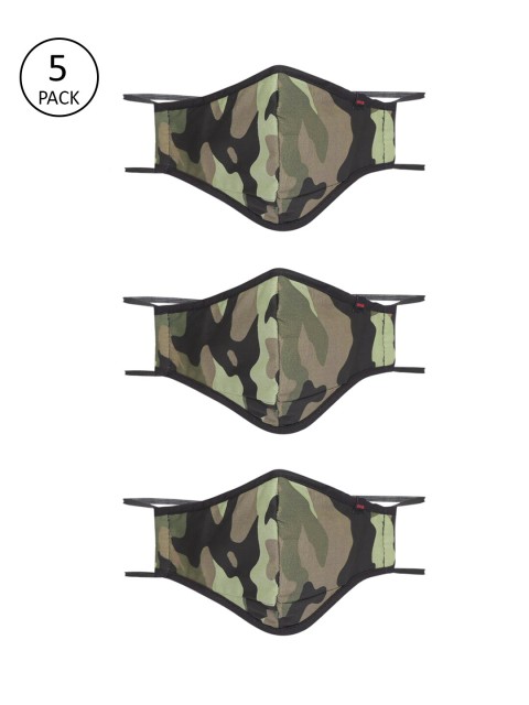 

Nova Unisex Pack of 3 Reusable 3-Layer Protective Masks, Green