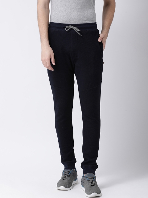 

Club York Men Navy Blue Solid Slim-Fit Joggers