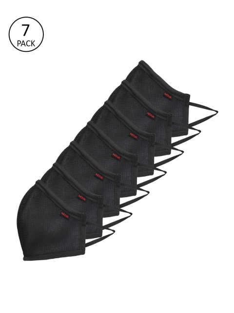

Nova Unisex Pack of 7 Black Nexa Shield Reusable 3-Ply Protective Outdoor Masks 1087