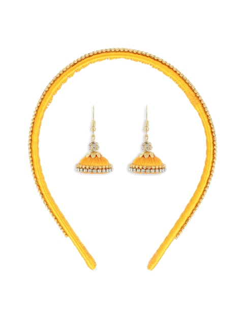 

AKSHARA Gold-Toned Embellished Hair Accessory Set