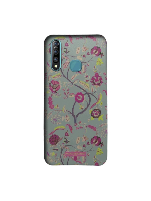 

macmerise Grey & Pink Payal Singhal Chintz Print Sublime Vivo Z1 Pro Back Case