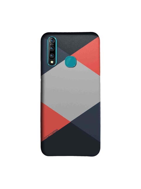 

macmerise Grey & Orange Criss Cross Sublime Vivo Z1 Pro Back Cover