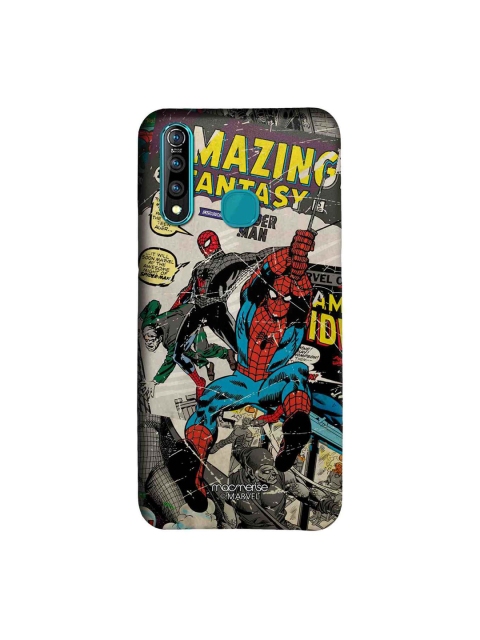 

macmerise Grey & Blue Marvel Comics Comic Spidey Sublime Vivo Z1 Pro Back Cover