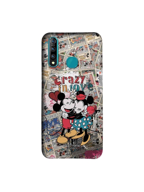 

macmerise Grey & Red DisneyCrazy In Love Sublime Vivo Z1 Pro Back Cover