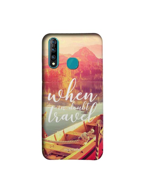 

macmerise Red & White When In Doubt Travel Print Vivo Z1 Pro Case