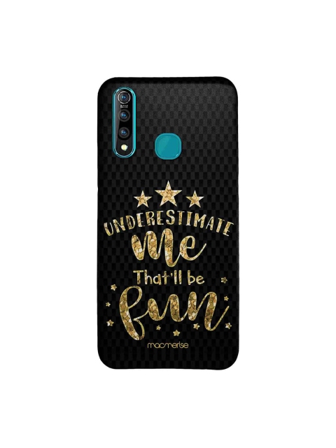 

macmerise Black & Brown Underestimate Me Vivo Z1 Pro Case