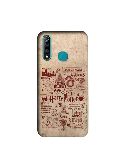 

macmerise Maroon & Brown Harry Potter Infographic Sublime Vivo Z1 Pro Case