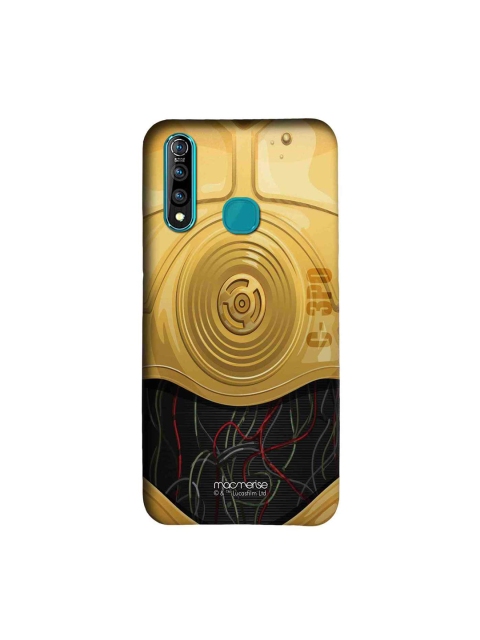 

macmerise Gold-Toned & Black Star Wars Attire C3PO Sublime Vivo Z1 Pro Back Cover