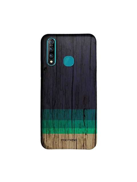 

macmerise Blue & Green Wood Stripes Printed Vivo Z1 Pro Case