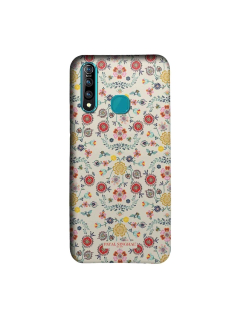

macmerise Beige & Red Payal Singhal Spring Printed Vivo Z1 Pro Case