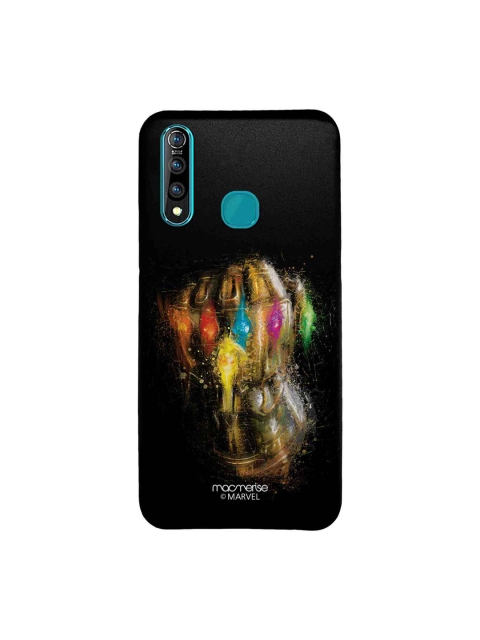 

macmerise Black & Gold-Toned Marvel Comics Gauntlet Brushstrokes Sublime Vivo Z1 Pro Back Cover