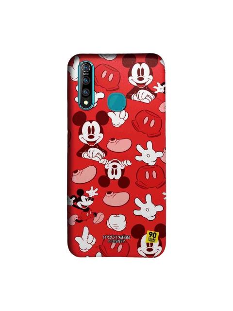 

macmerise Red & White DisneyMickey Classic Sublime Vivo Z1 Pro Back Cover