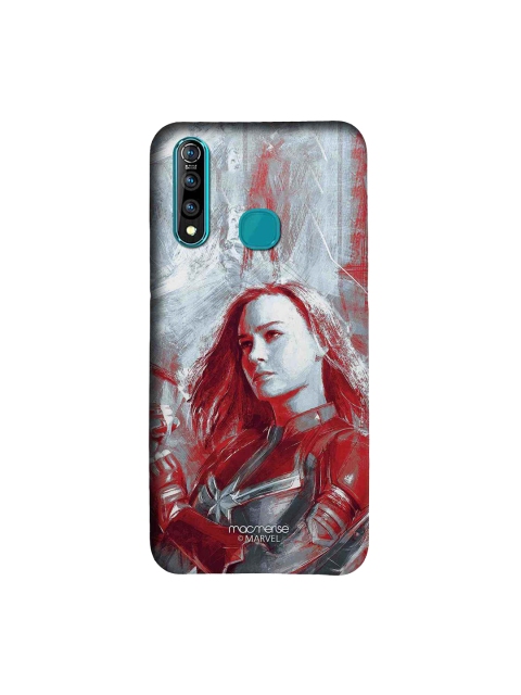 

macmerise Grey & Red Marvel Comics Charcoal Art Capt Marvel Sublime Vivo Z1 Pro Case