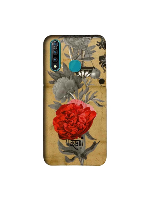 

macmerise Beige & Red Masaba Lite Floral Scale Sublime Vivo Z1 Pro Case, Brown