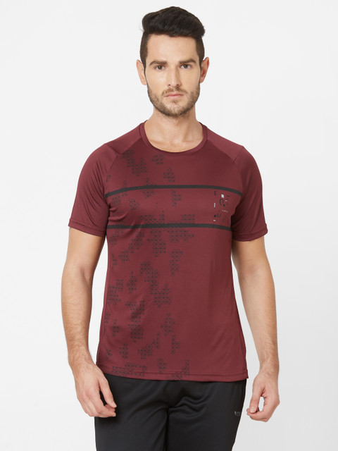 

Sweet Dreams Men Maroon Printed Round Neck T-shirt