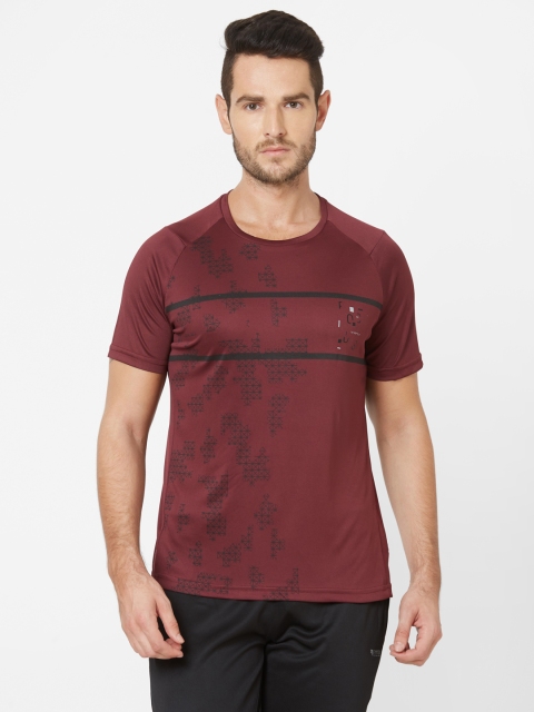 

Sweet Dreams Men Maroon & Black Printed Round Neck T-shirt