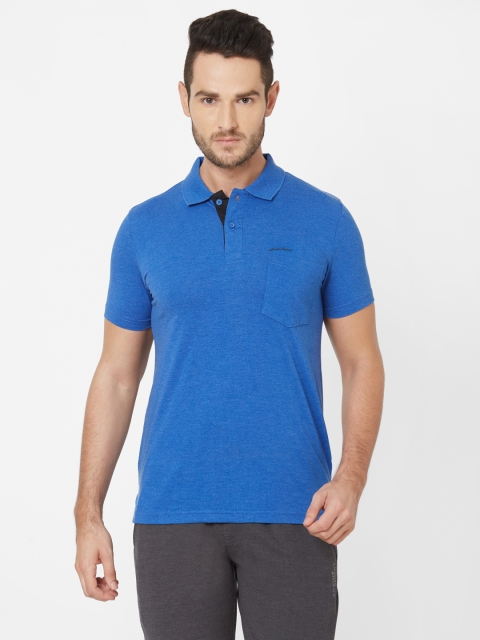 

Sweet Dreams Men Blue Solid Polo Collar T-shirt