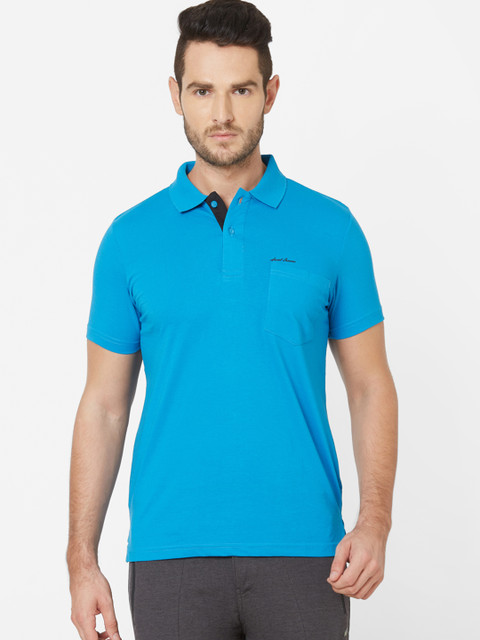 

Sweet Dreams Men Blue Solid Polo Collar T-shirt
