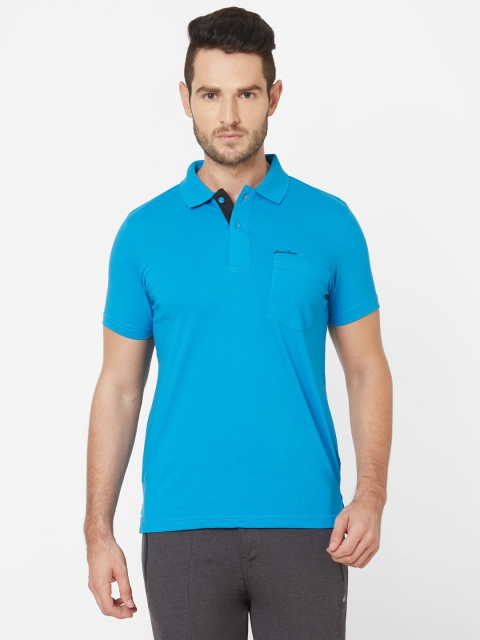 

Sweet Dreams Men Blue Solid Polo Collar T-shirt