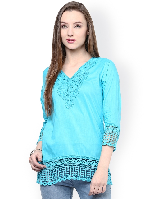 

Hapuka Turquoise Blue Top