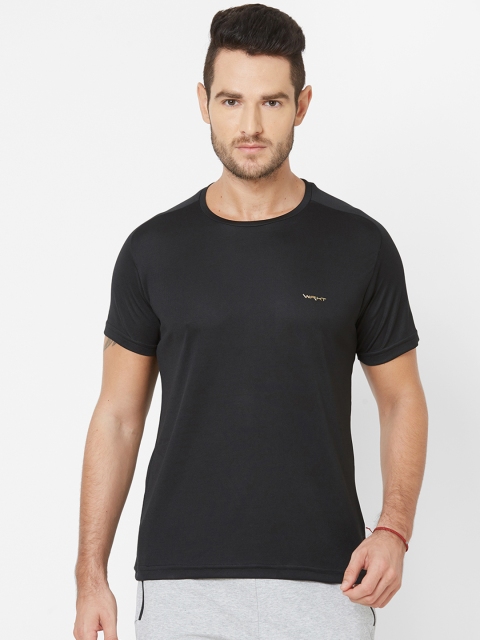 

Sweet Dreams Men Black Solid Round Neck T-shirt