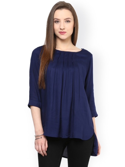 

Hapuka Navy Top, Navy blue