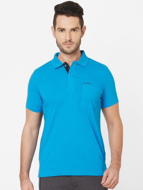 

Sweet Dreams Men Blue Solid Polo Collar T-shirt