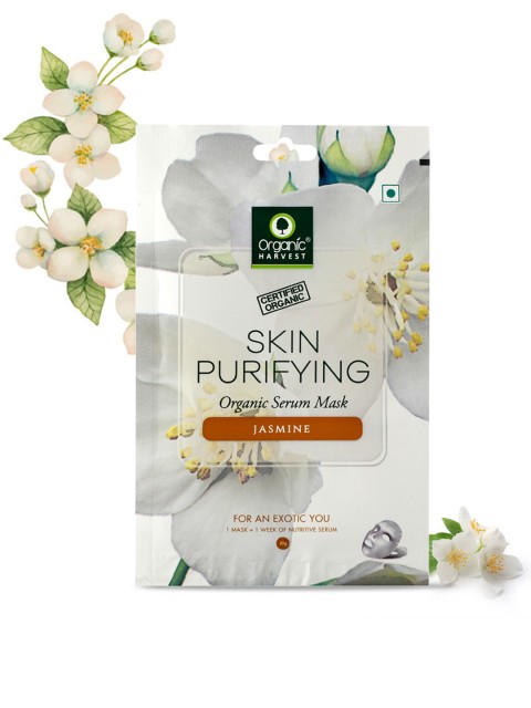

Organic Harvest Unisex Aroma Sheet Mask Jasmine 20g, Green