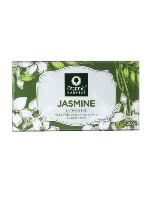 

Organic Harvest Unisex Jasmine Bathing Bar 200g, Green