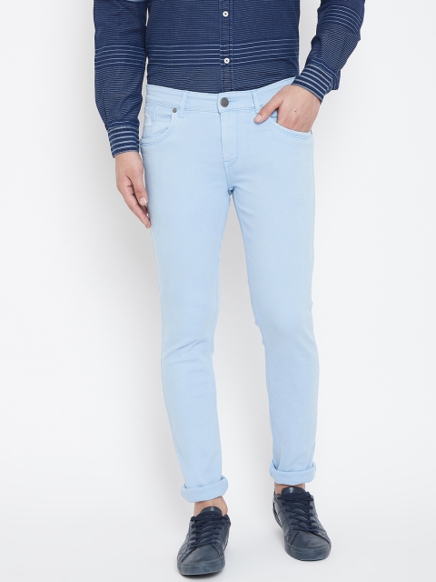 

Canary London Men Blue Smart Skinny Fit Low-Rise Clean Look Stretchable Jeans