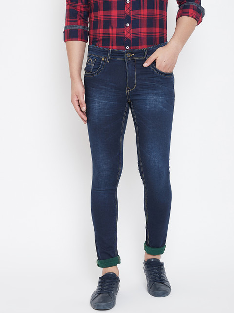 

Canary London Men Blue Smart Skinny Fit Low-Rise Clean Look Stretchable Jeans