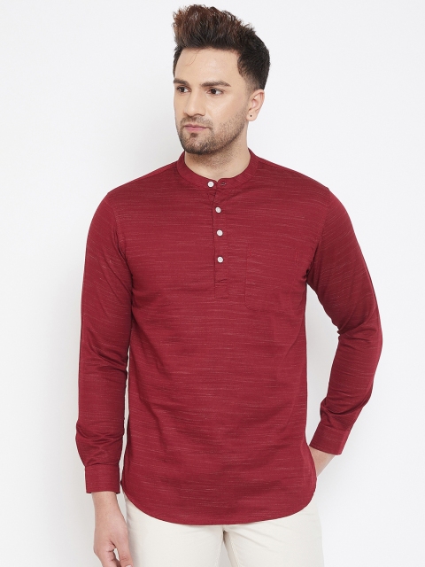 

Canary London Men Maroon Slim Fit Solid Shirt